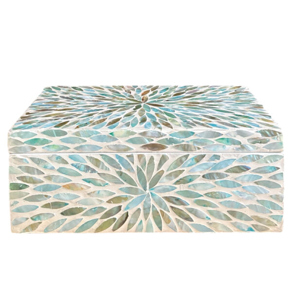 Boîte nacre turquoise