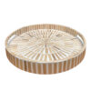 Plateau rond en bambou