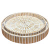Plateau rond en bambou