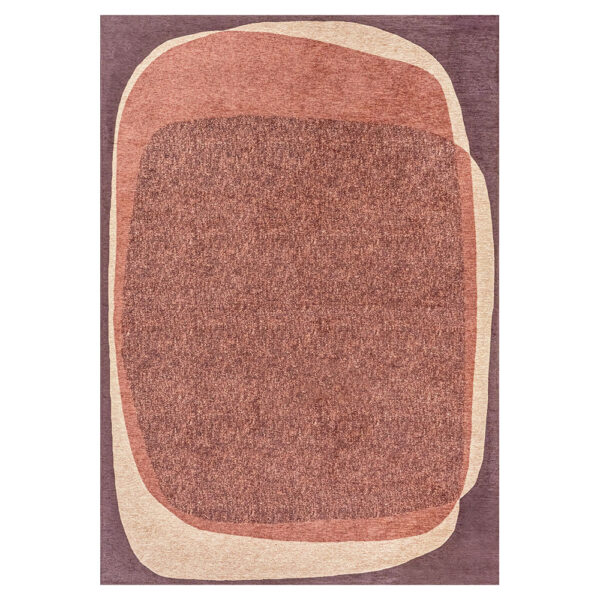 Tapis collage rose