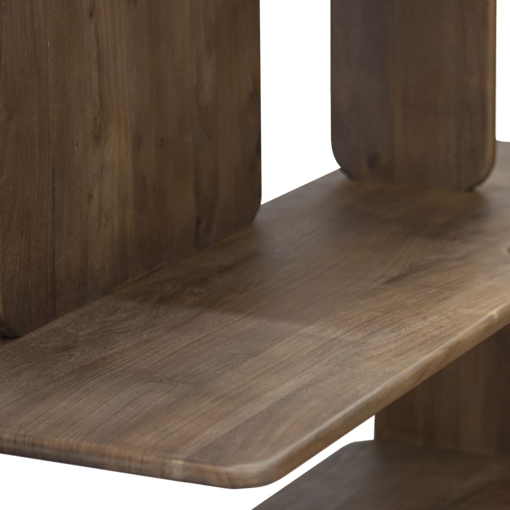 étagère asymétrique en manguier massif