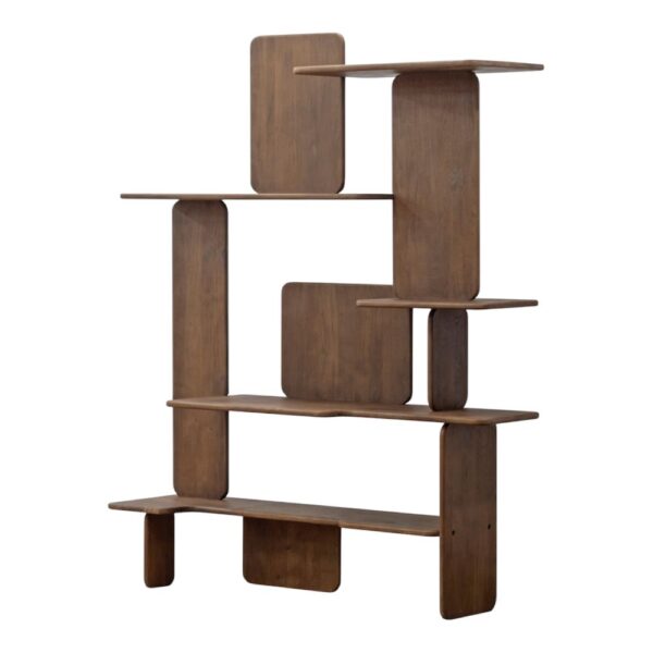 étagère asymétrique en manguier massif