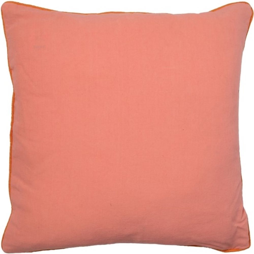 Coussin brodé tissu