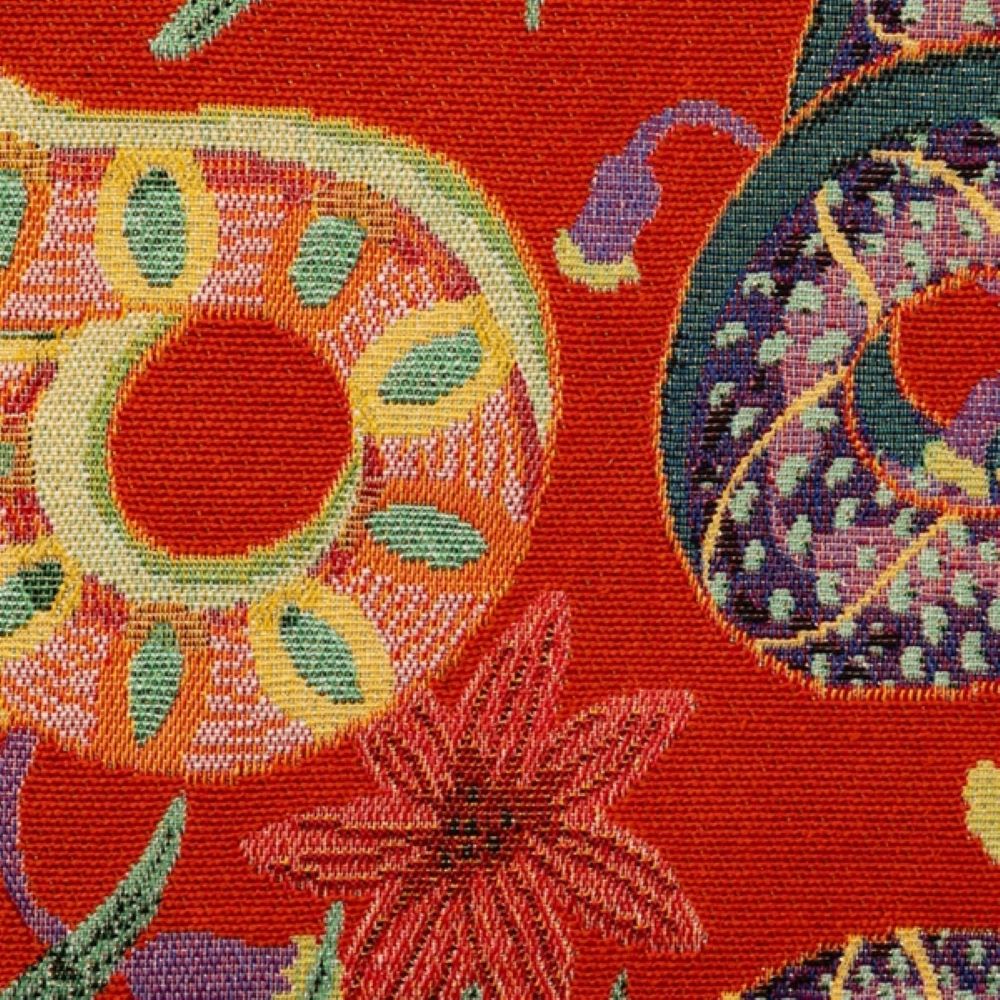 Coussin tissu brodé